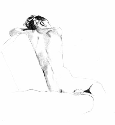 Croquis - Dos à l'horizon